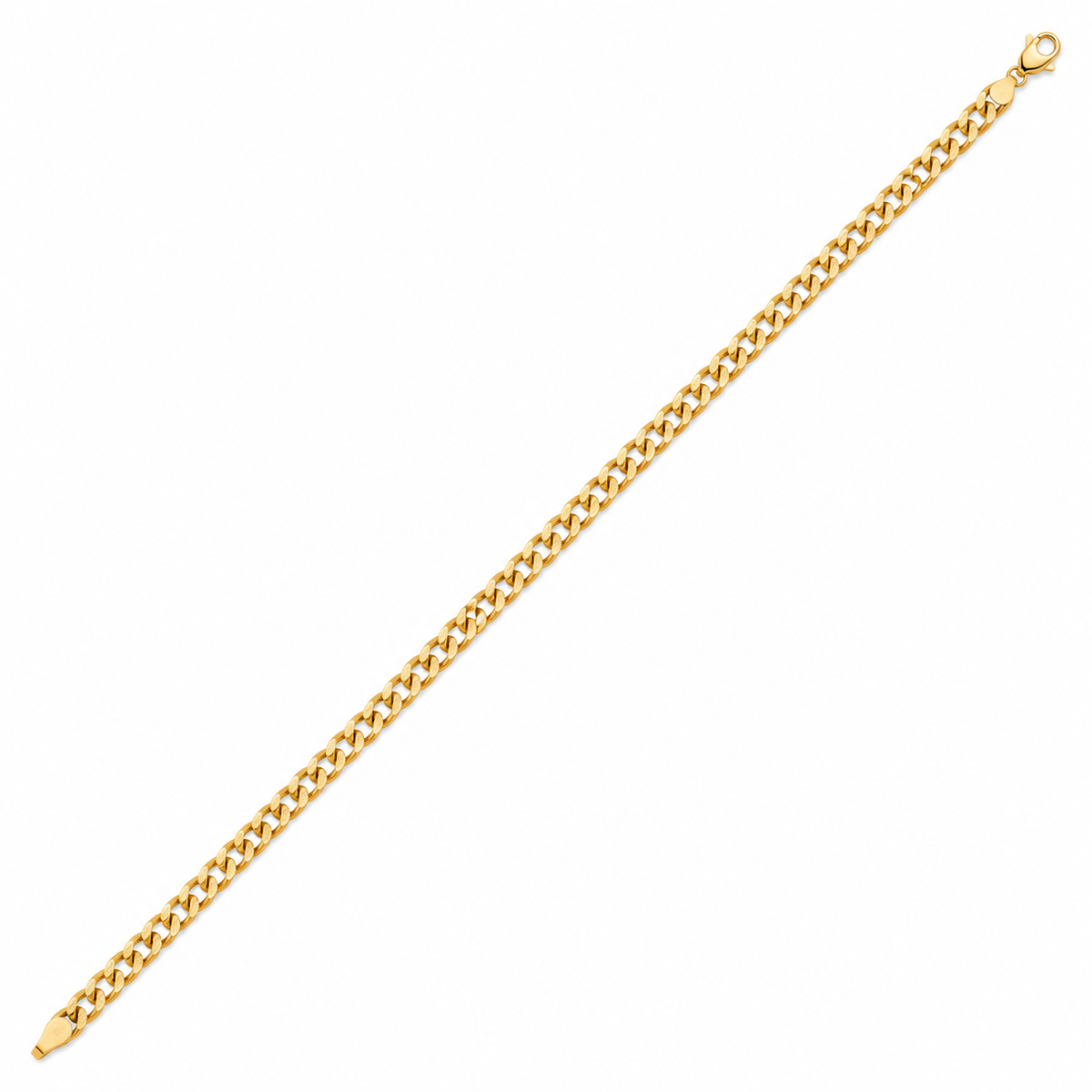 18K Yellow Gold Curb Chain Bracelet