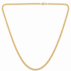 18K Yellow Gold Curb Chain Necklace