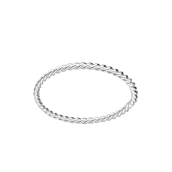 Silver Twisted Ring 925
