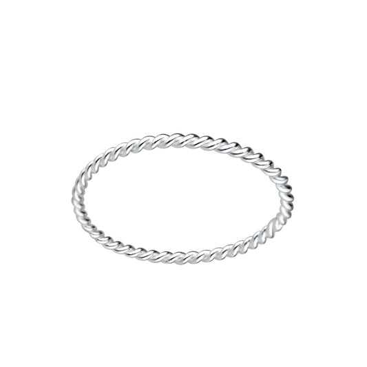 Silver Twisted Ring
