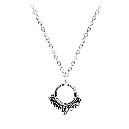 Silver Ethnic Necklace