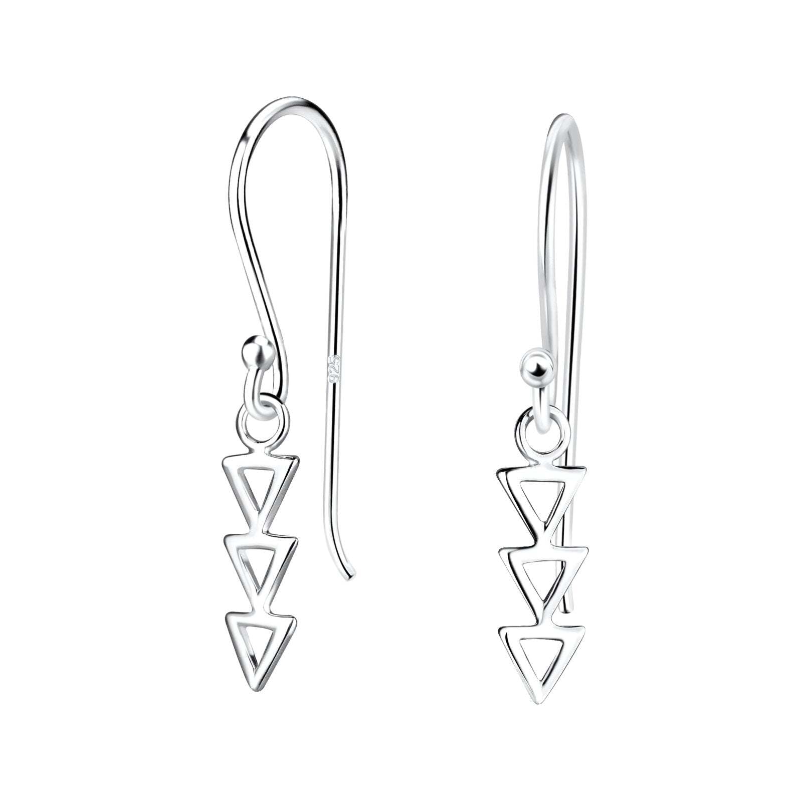 Silver Geometric Earrings