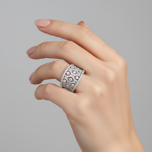 White Gold Gabriel & Co. Filigree Floral Diamond Ring. 14k, TDW: 1.33ct, VS, FG, Resale