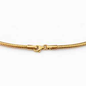 Yellow Gold Round Link Choker style Necklace, 18k, 6.13gr