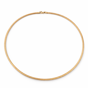 Yellow Gold Round Link Choker style Necklace, 18k, 6.13gr