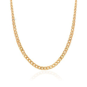 Yellow Gold Curb chain Necklace, 18k, 11gr, 18 Inches