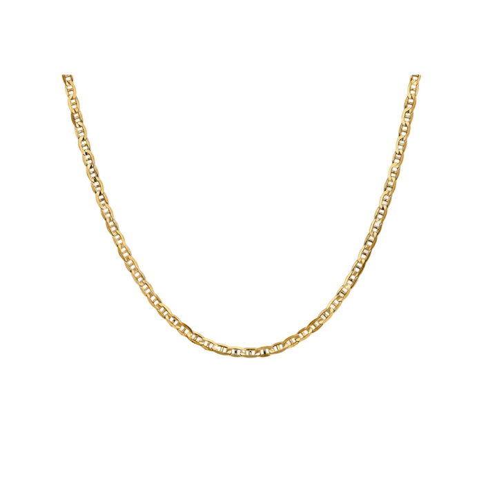 18K Yellow Gold Mariner Link Chain