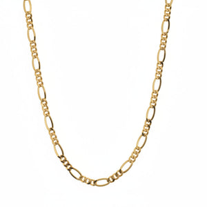 18K Yellow Gold Figaro Chain 24" 11.5gr