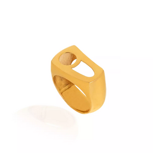 Yellow Gold Ring, Hich Style, 18k, 4.64gr