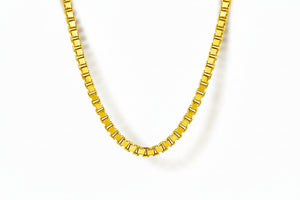18K Yellow Gold Box Chain 17" 7.8 gr