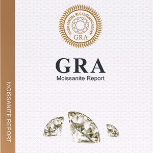 Certified GRA 925 Sterling Silver Rhodium Plated Moissanite Four Leaf Clover 9.6mm x 15mm Pendant