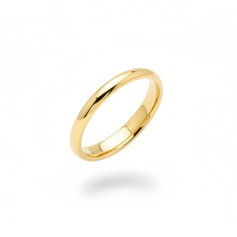 10K Thin Yellow Gold Band 1.8mm