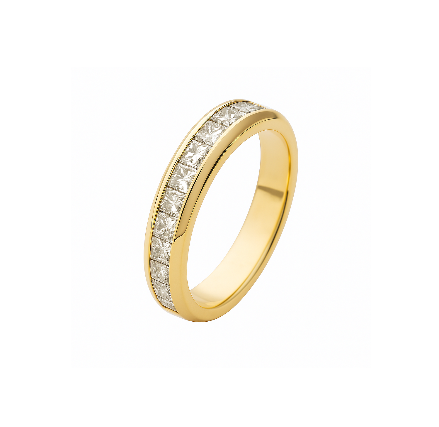 14K Yellow Gold Diamond Band, TDW: 0.3ct G-H VSI