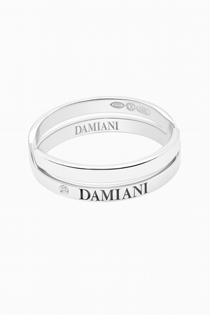 White Gold Separatable Damiani Abbraccio Puzzle Diamond Ring. 18k, TDW:0.02ct - Resale