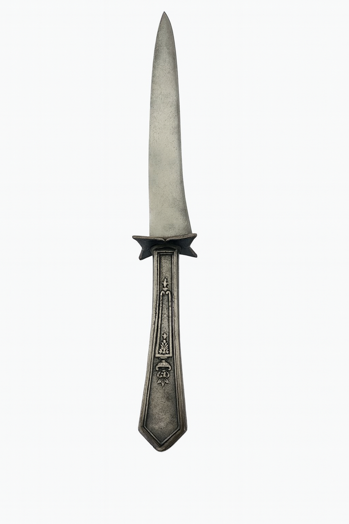 Antique 1847 Rogers Bros Silverplate Carving Knife – Stainless Blade – 11"