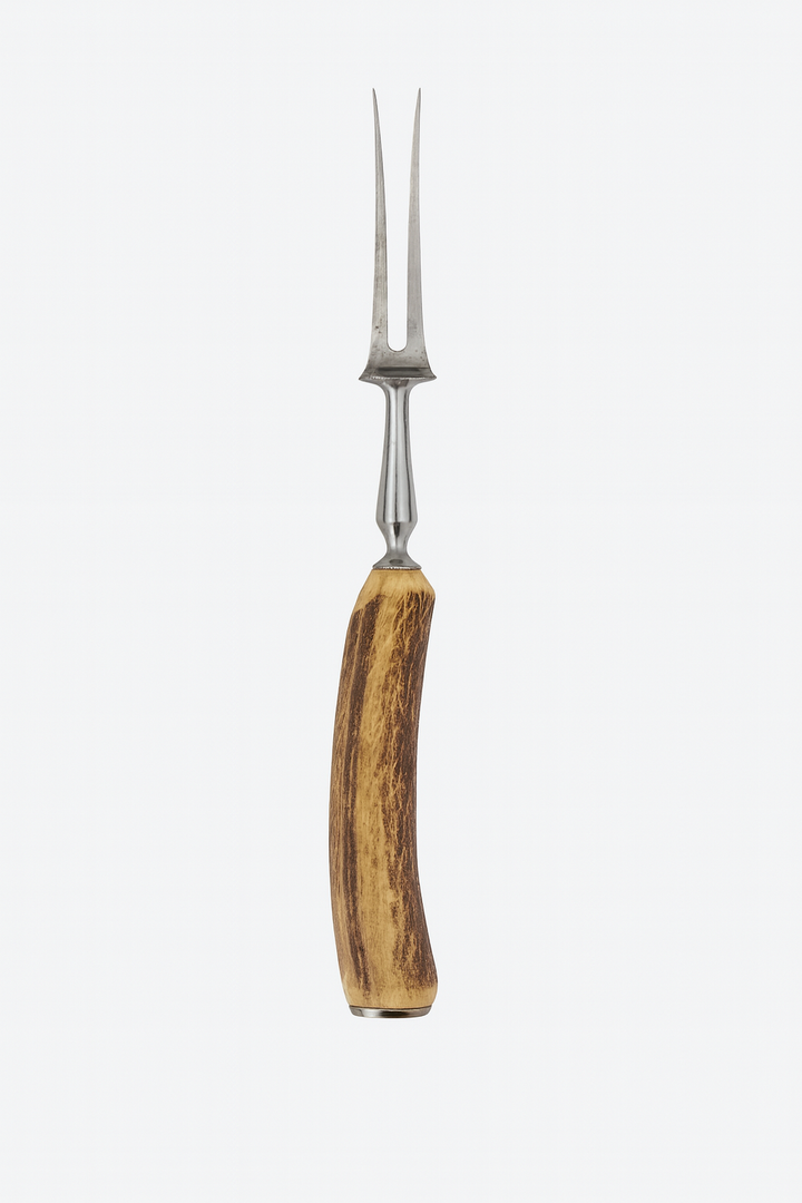 Antique Sheffield Stag Handle Carving Fork – M. Bernard & Co – Stainless Steel