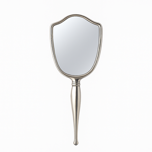 Sterling Silver Antique Birks Sterling Silver Hand Held Vanity Mirror