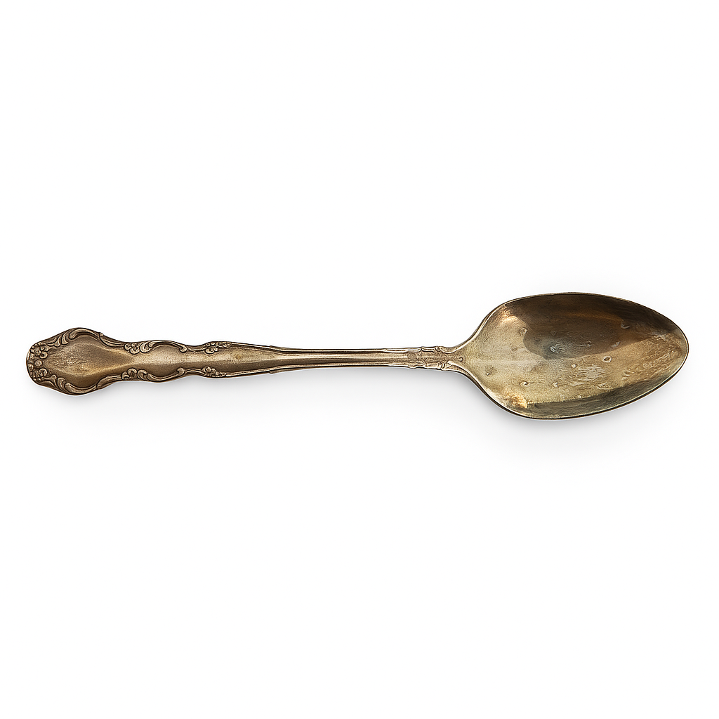 Nobility Plate Antique Silverplate Tablespoon – Floral Mid – Century Design