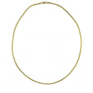 Yellow Gold snake chain, 18k, 17 Inches, 4.6gr
