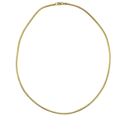Yellow Gold snake chain, 18k, 17 Inches, 4.6gr