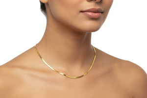 Yellow Gold snake chain, 18k, 17 Inches, 4.6gr