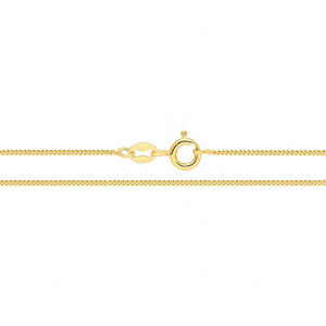 Yellow Gold Flat Curb Chain, 14k, 18 Inches
