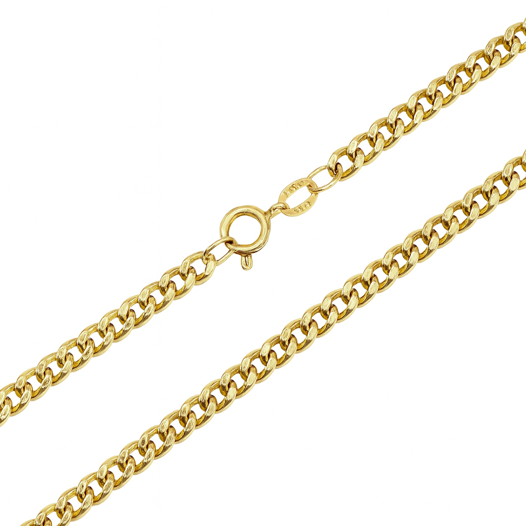 Yellow Gold Curb Chain, 18k, 9.17gr
