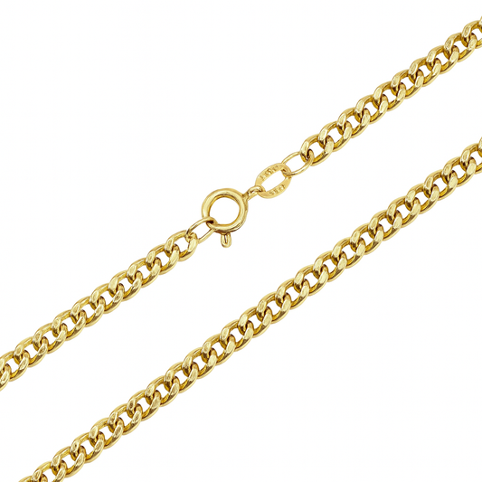 Yellow Gold Curb Chain, 18k, 9.17gr