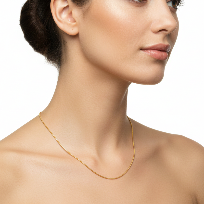 Yellow Gold Snake Chain 18k 4gr 16 inch