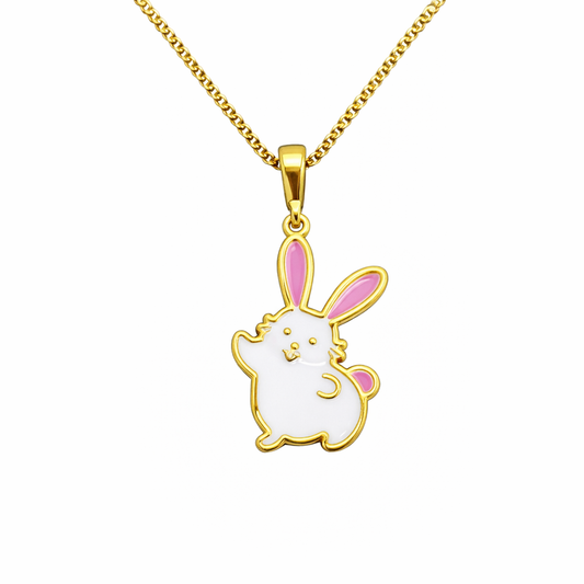 18K Yellow Gold Rabbit Pendent