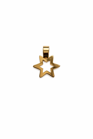 Yellow Gold Star Pendant, 18k, 0.43gr