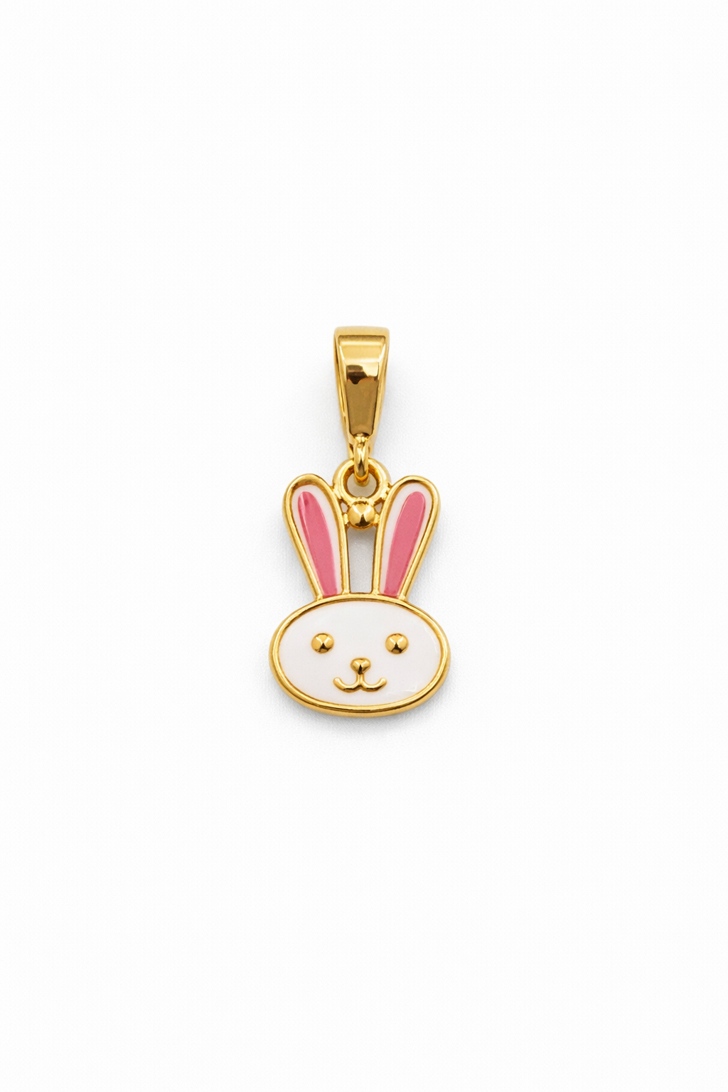 18K Yellow Gold Rabbit head Pendant