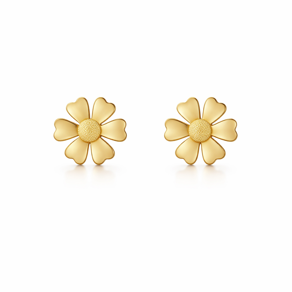 Yellow Gold Marni "Flower Pop" Earring, 18k, 1.71gr