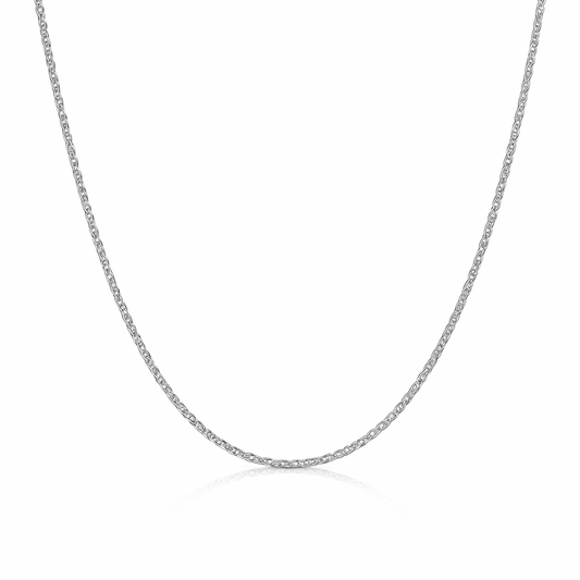 18K White Gold Wheat Style Chain 5.3 gr 20"