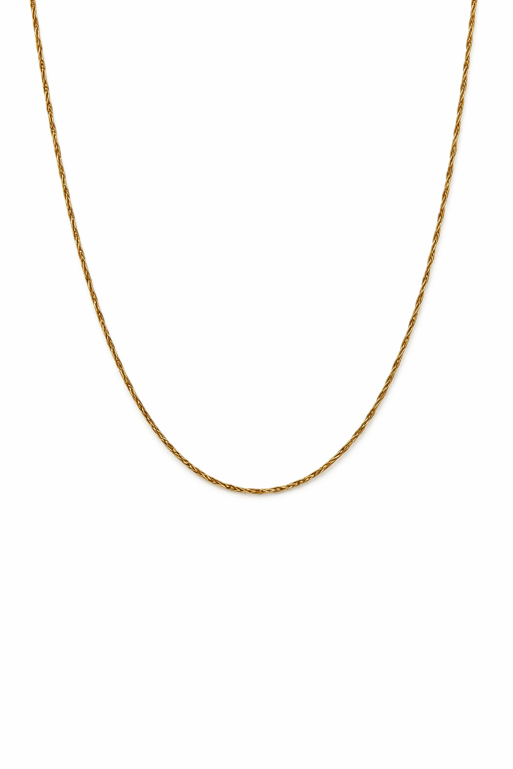 Yellow Gold Twisted Curb Chain 18k 2.17gr