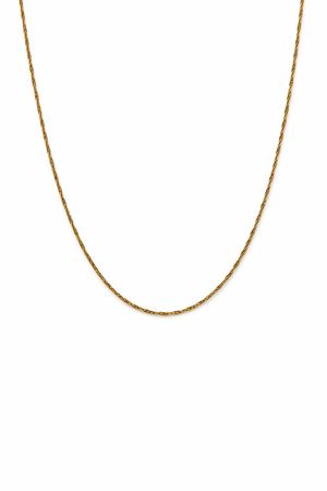Yellow Gold Twisted Curb Chain 18k 2.17gr