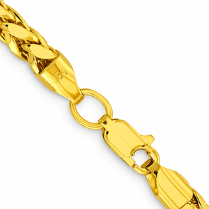 18K Yellow Gold Wheat Spiga Chain 18"