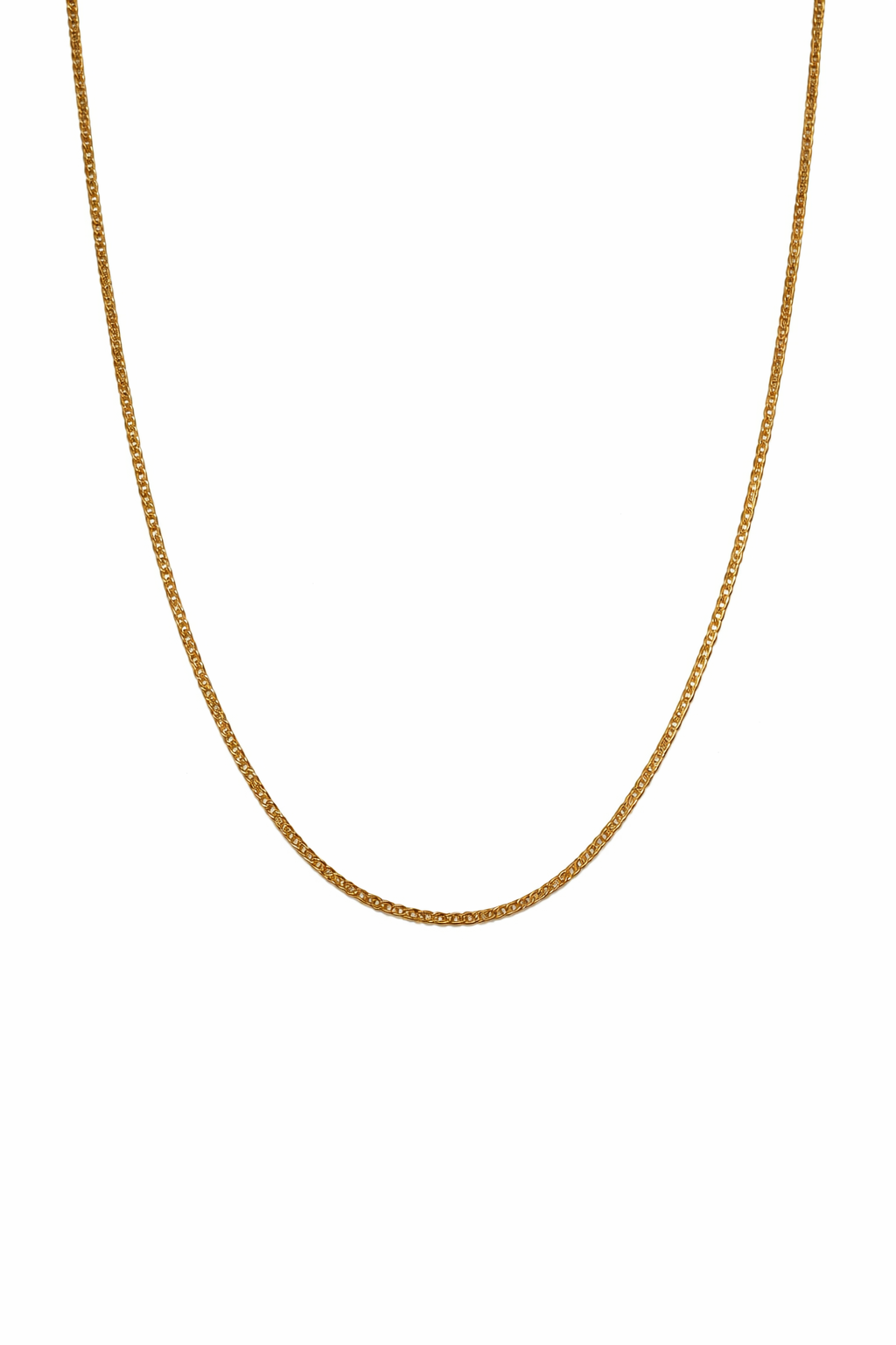 18K Yellow Gold Flat Chain 17" 2.61 gr