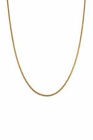 18K Yellow Gold Flat Chain 17" 2.61 gr
