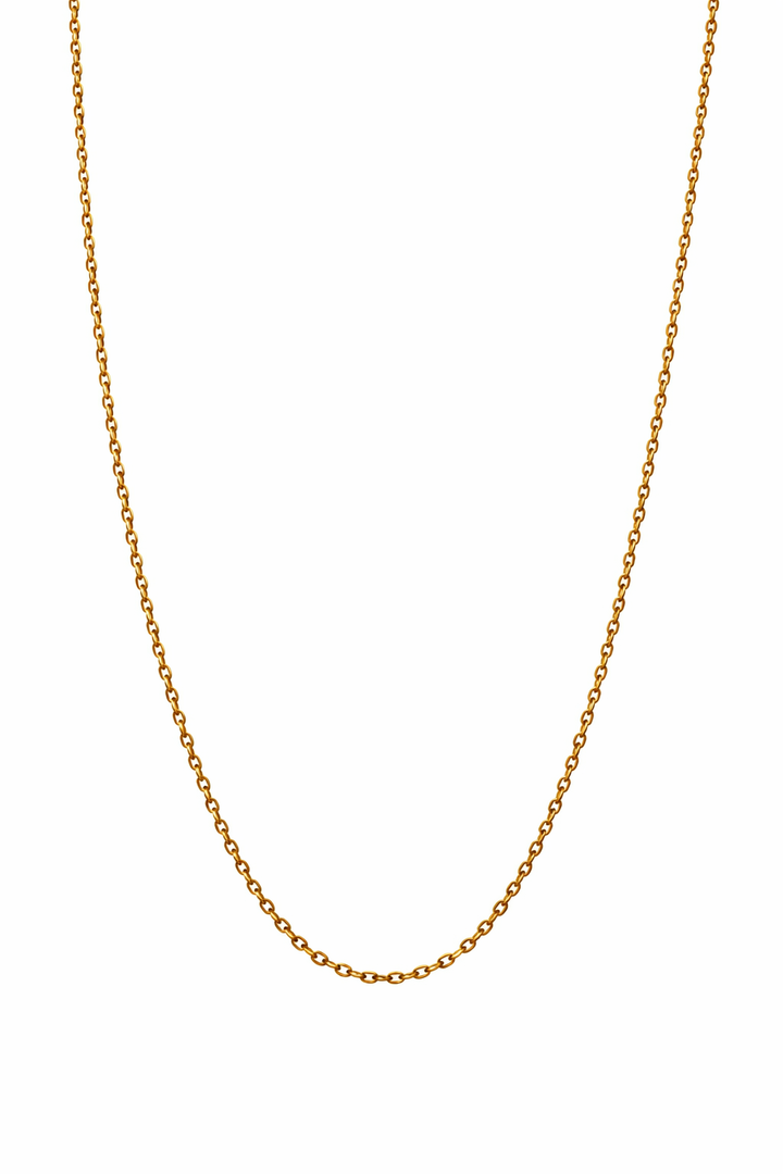 18K Yellow Gold Linked Chain 3 gr 17.5"