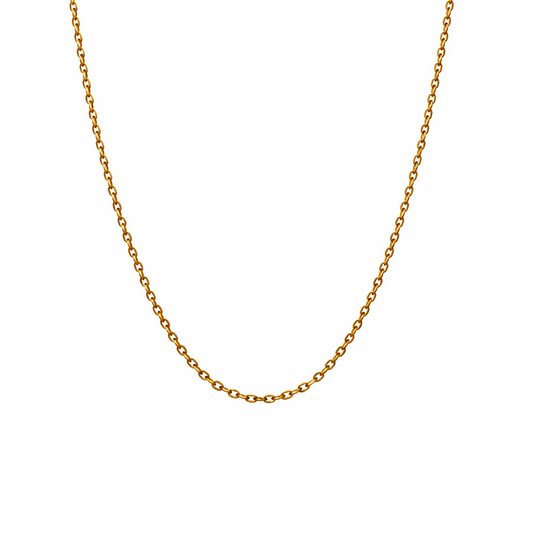 18K Yellow Gold Cable Link Chain 1.64 gr