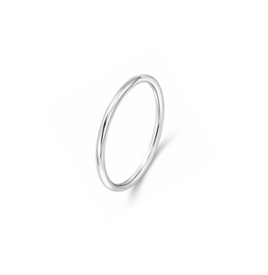 10K White Gold Wedding Band - 2mm