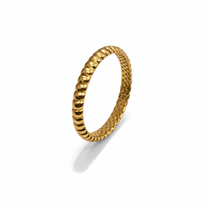 18K Yellow Gold band Rope Style 1.2gr