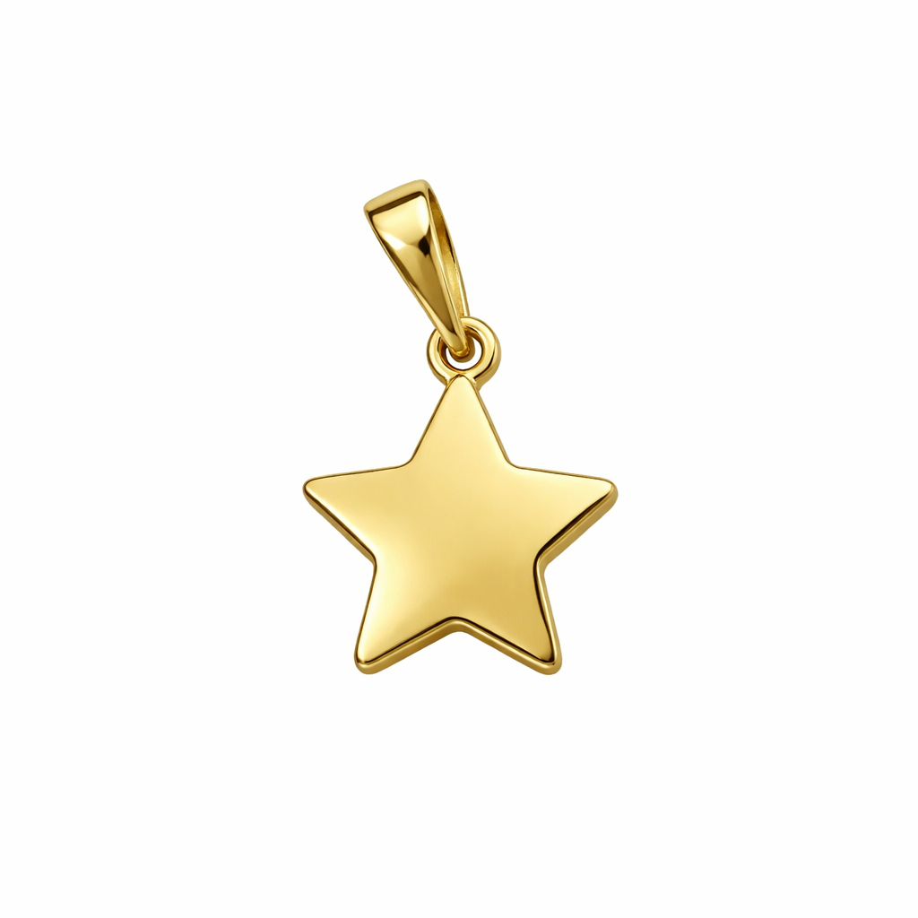 14K Yellow Gold Star Pendant