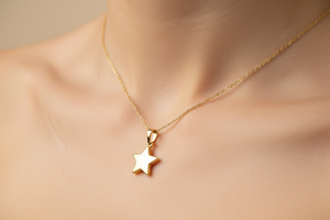 14K Yellow Gold Star Pendant