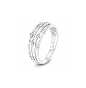 10K White Gold Starlit Strands Diamond, TDW: 0.01ct
