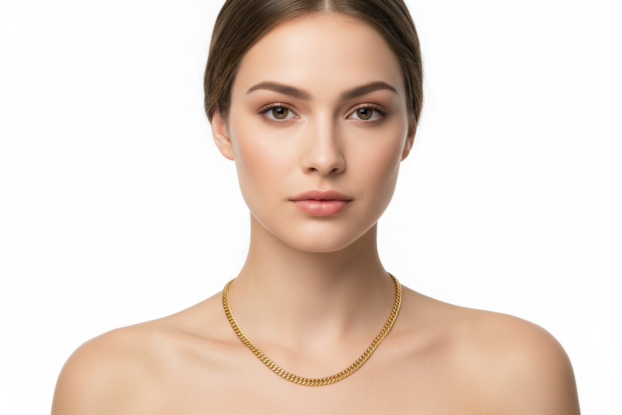 Yellow Gold Cuban Link Chain, 18k, 4.2mm, 9.3gr