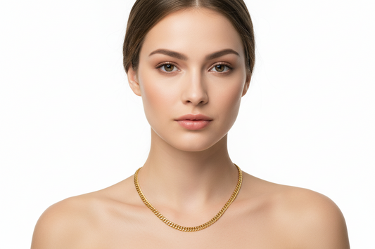 Yellow Gold Cuban Link Chain, 18k, 4.2mm, 9.3gr