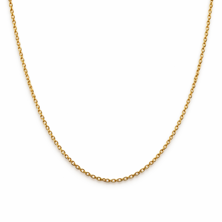 18K Yellow Gold Cable Chain