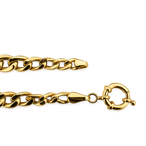 Yellow Gold Cuban Link Bracelet, 18k, 12.18gr, 7.5Inch